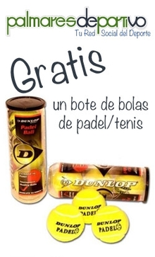 Bote de bolas de padel / tenis gratis